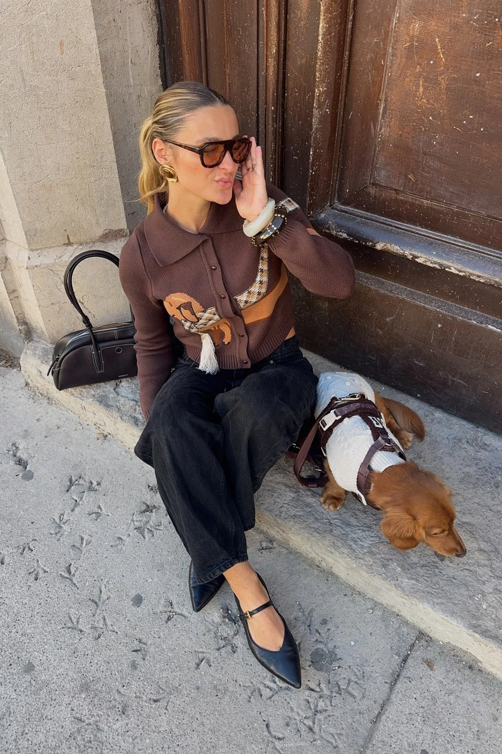 @carlabelleeee in House of Sunny Walk In The Park Tripper - Tobacco