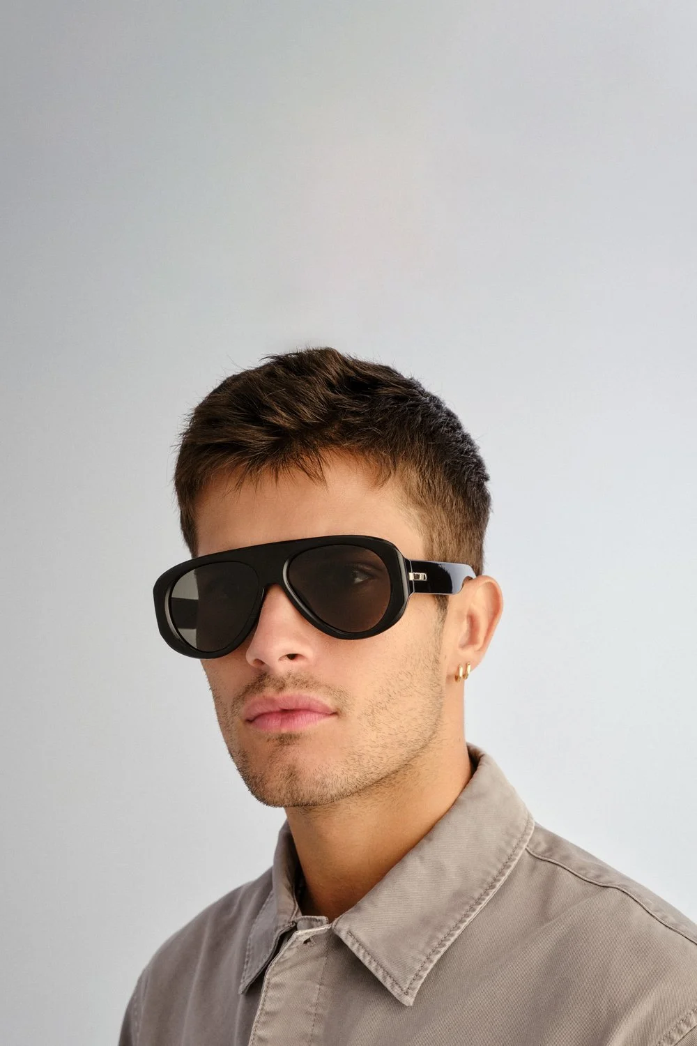 Le Specs Dream Boat Sunglasses - Black - Khaki Mono Polarized