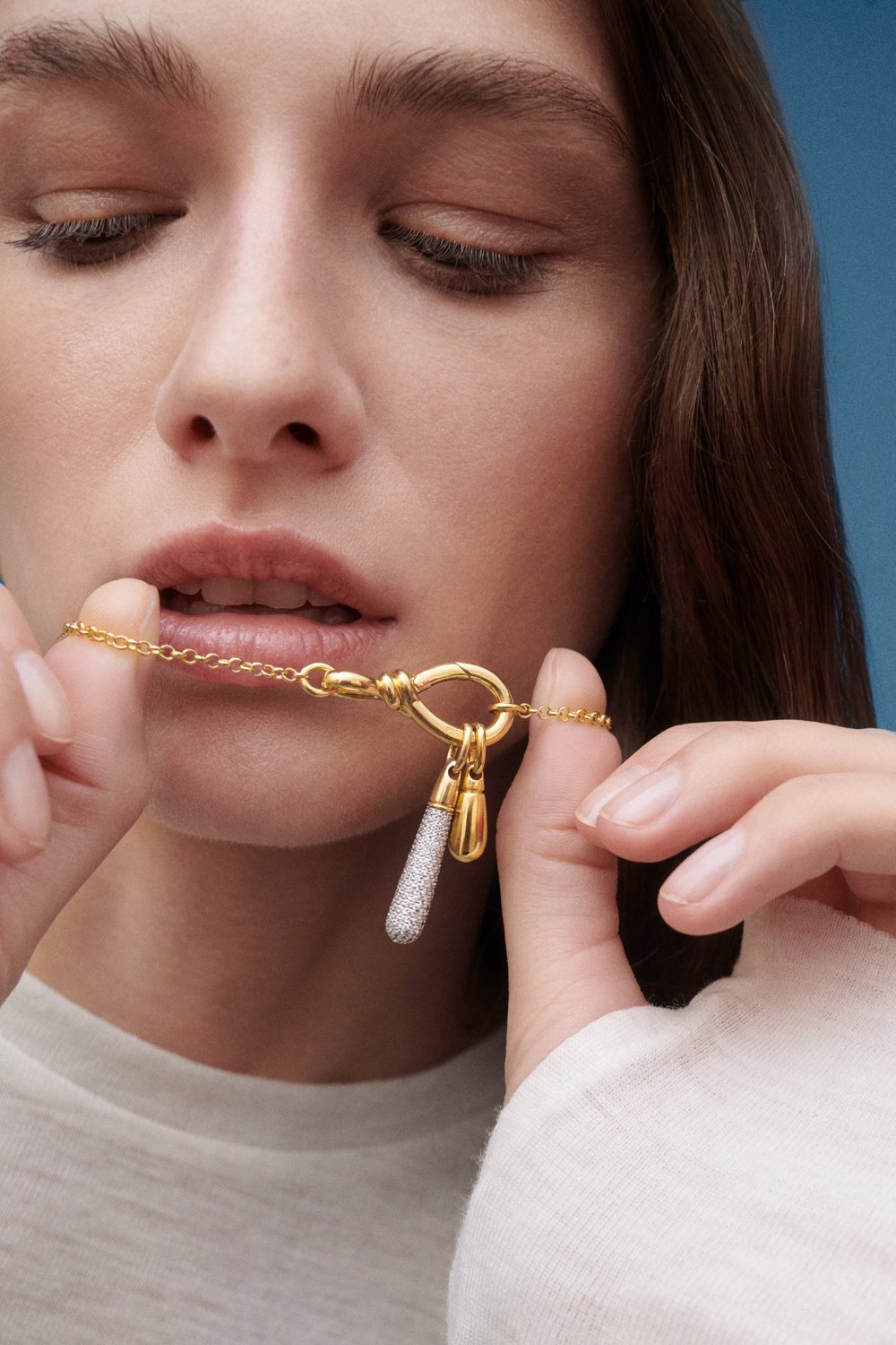 PDPAOLA Pavé Large Drop Pendant