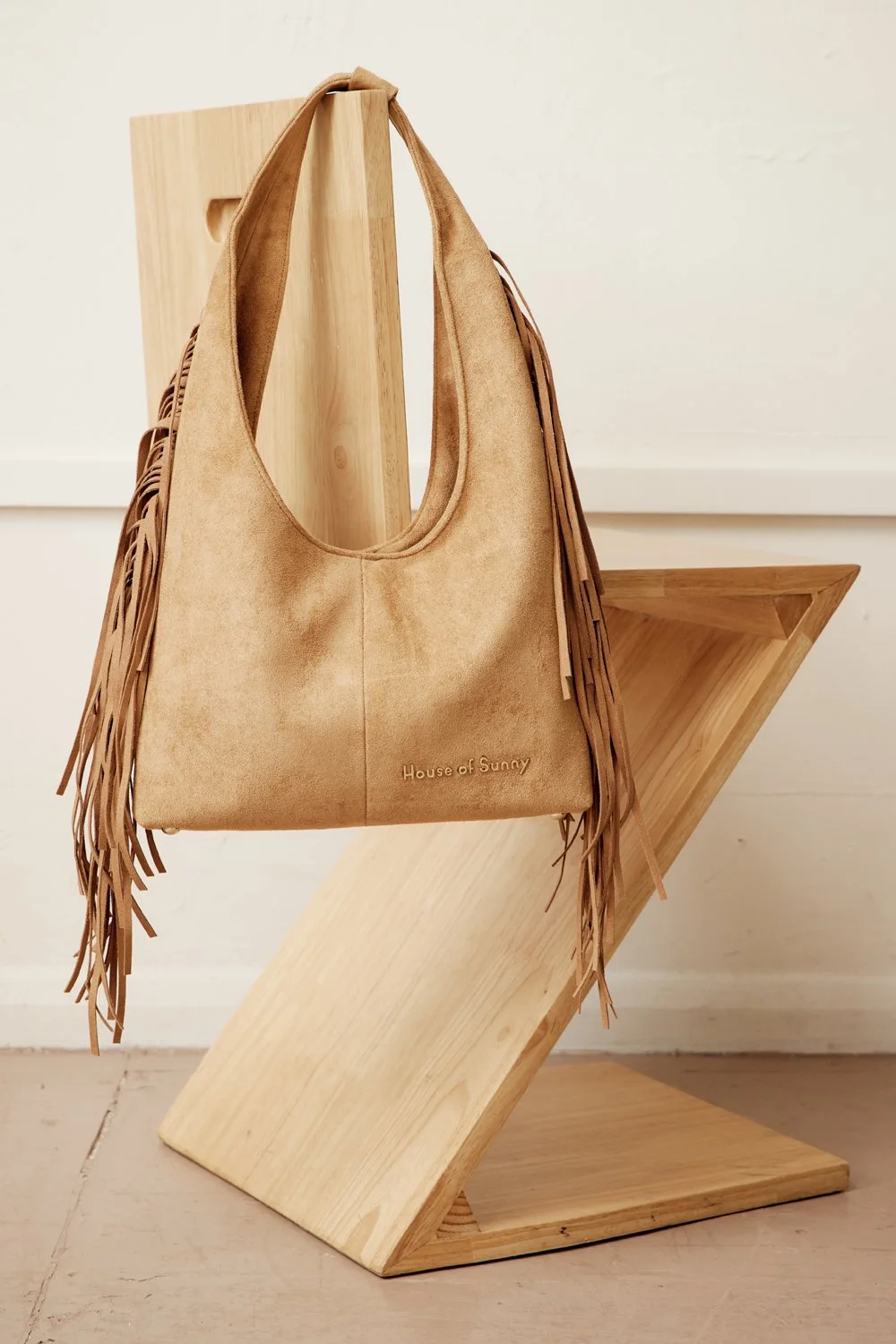 House of Sunny Tassel Sling Bag - Tan