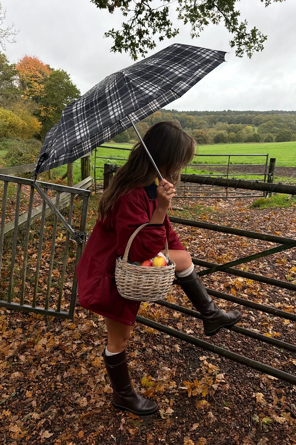 @keziacook in House of Sunny The Waxed Rain Jacket