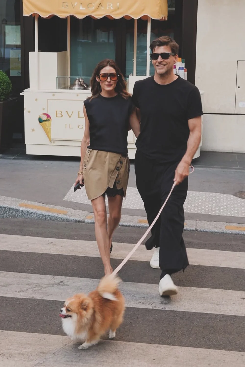 Olivia Palermo in Le Specs Drizzle Sunglasses
