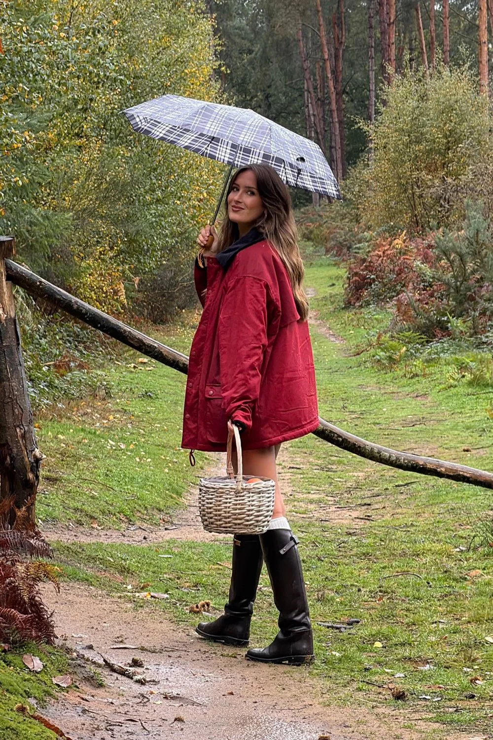 @keziacook in House of Sunny The Waxed Rain Jacket