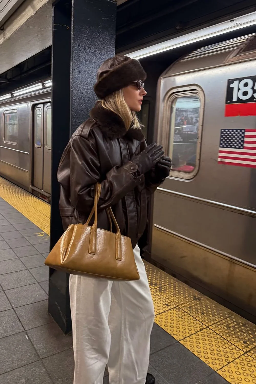 @hopemarsh in House of Sunny Cruise Flight Jacket - Brown