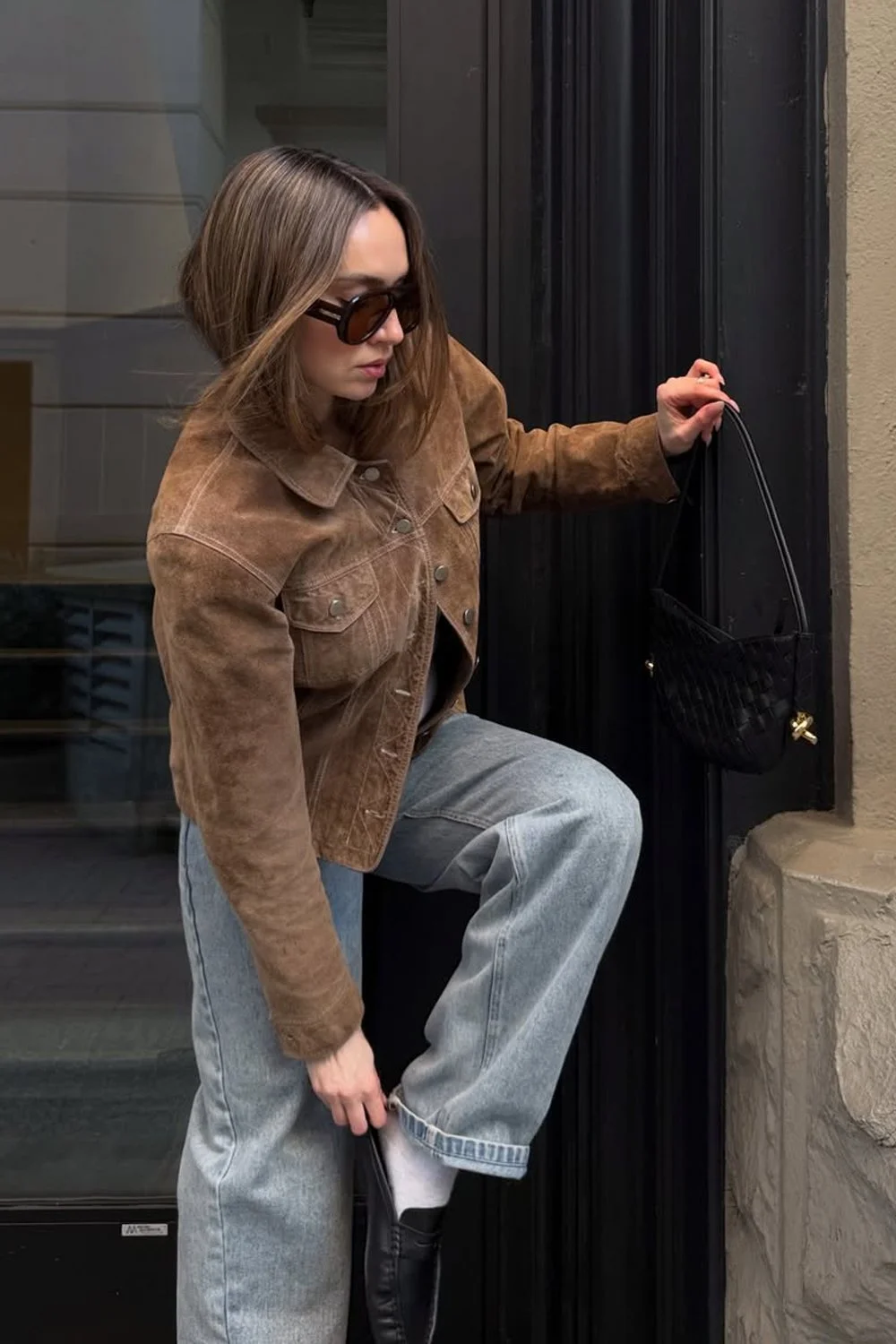 @jessicaluxe in Le Specs Dream Boat Sunglasses - Cocoa