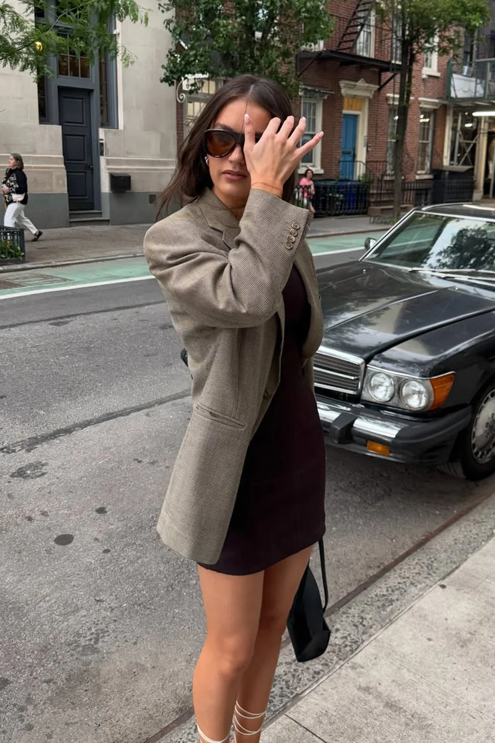 @parisbechthold in Le Specs Dream Boat Sunglasses - Cocoa