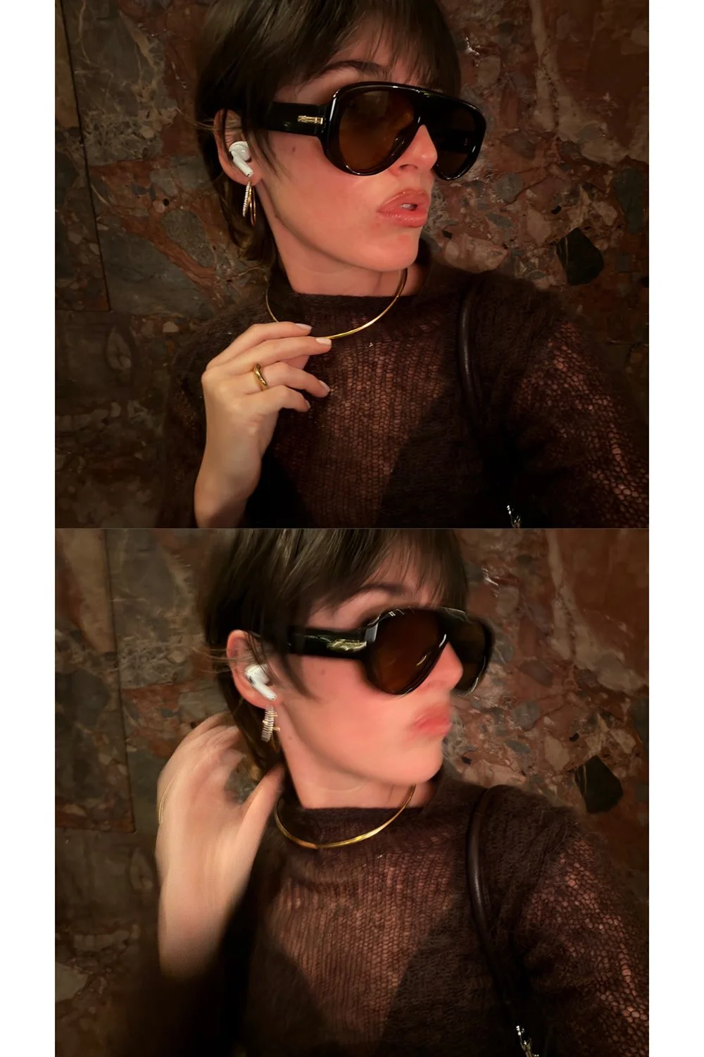 @anyyuschka in Le Specs Dream Boat Sunglasses - Cocoa