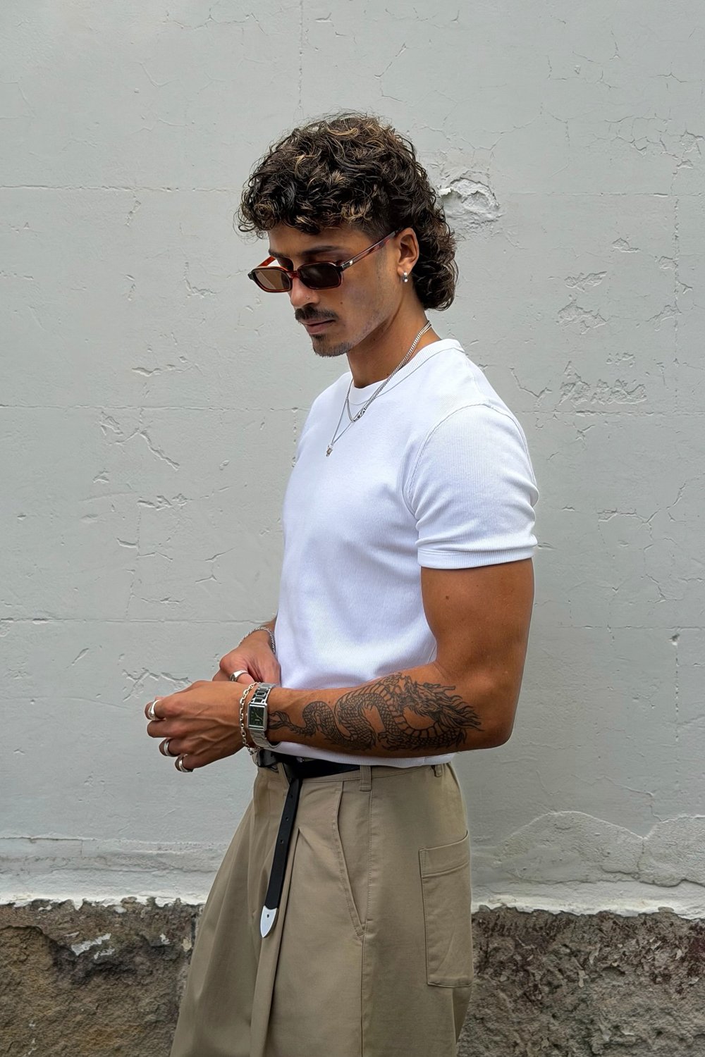 @braydenstiles in Le Specs Pilferer Sunglasses - Toffee Tort