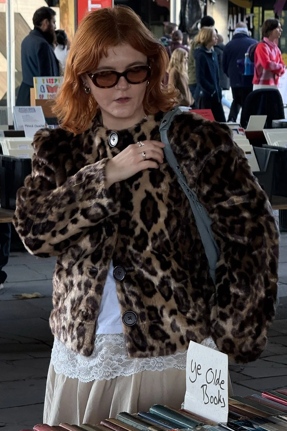 @lucyroseford in House of Sunny Collarless Leopard Jacket