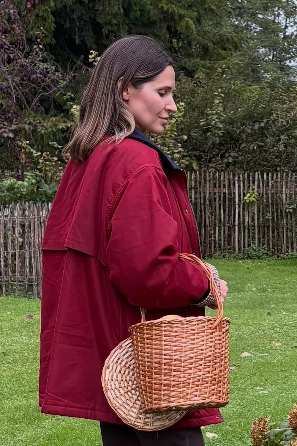 @emily_luisa_and_me in House of Sunny The Waxed Rain Jacket