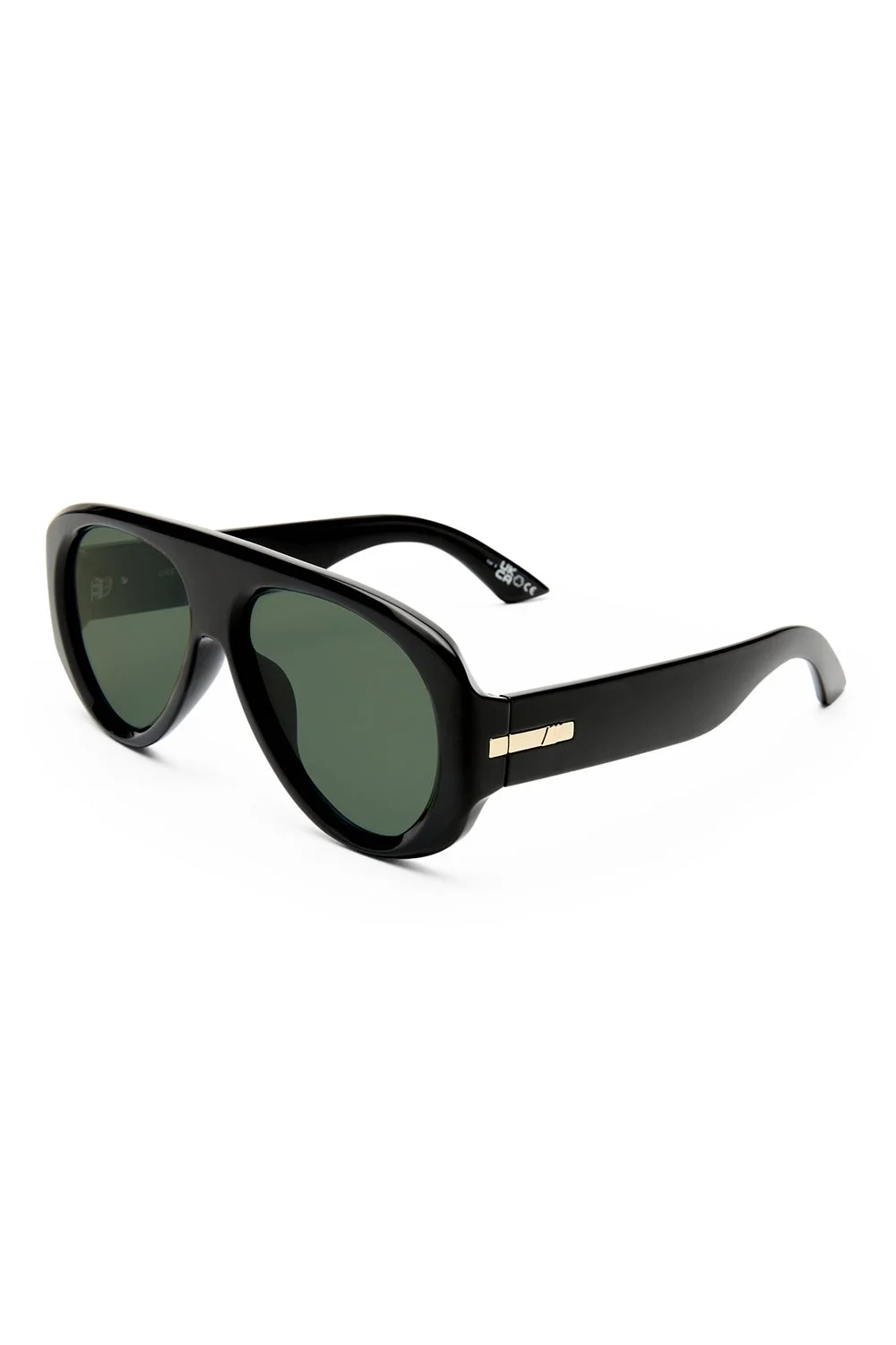 Le Specs Dream Boat Sunglasses - Black - Khaki Mono Polarized