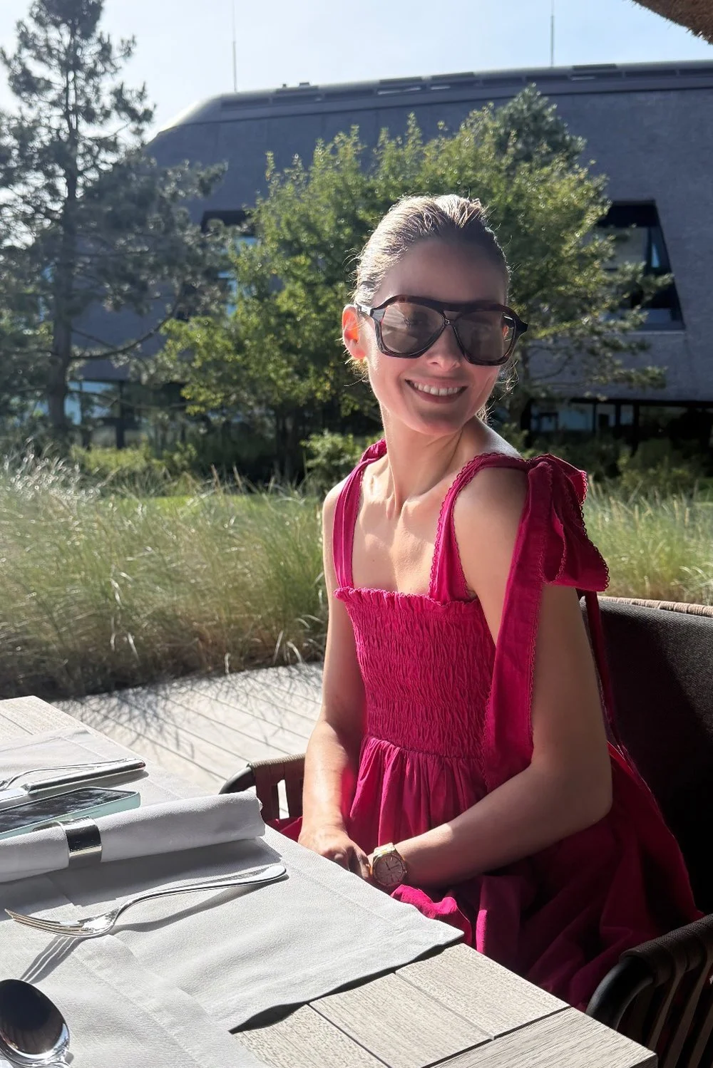 Olivia Palermo in Le Specs Drizzle Sunglasses