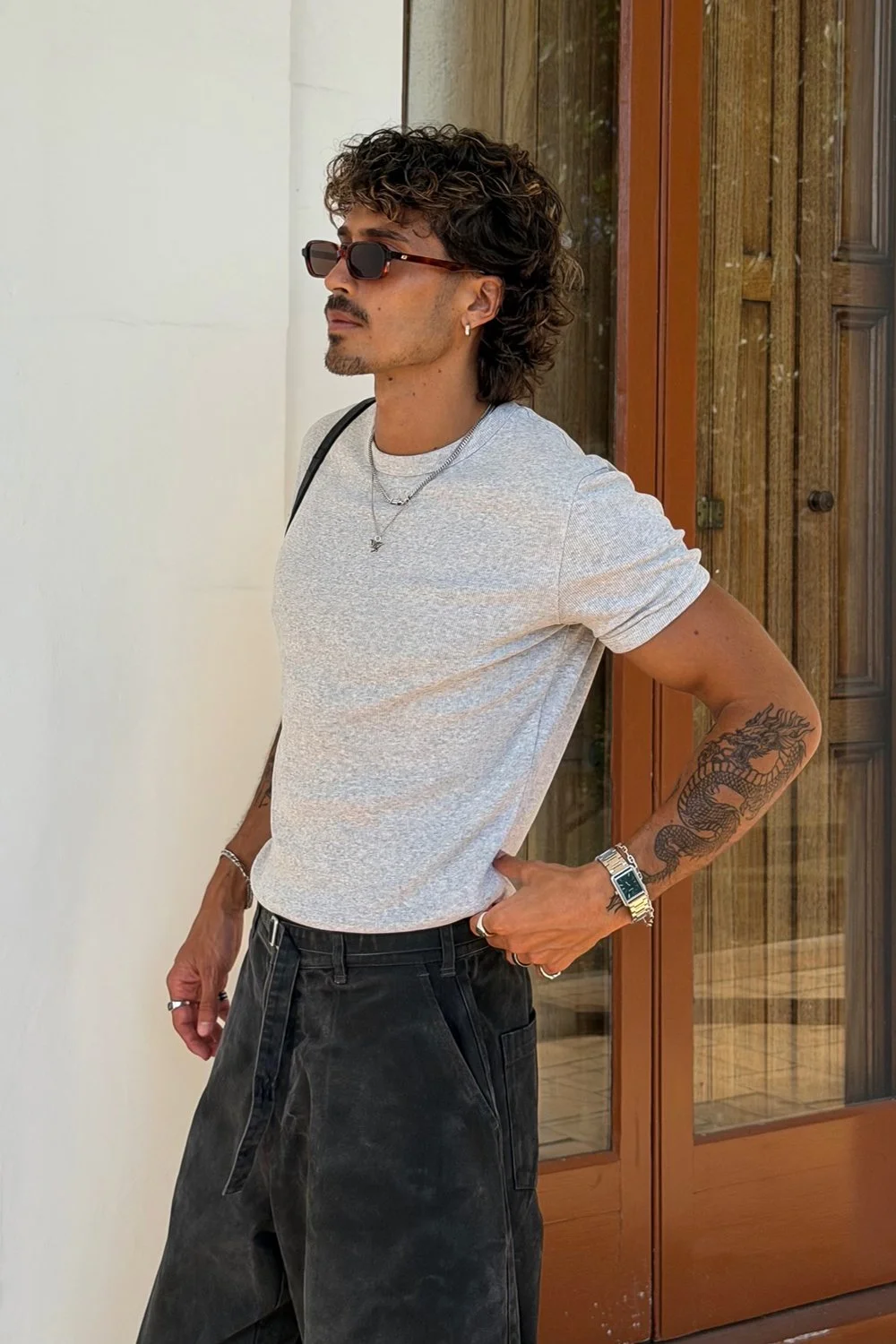 @braydenstiles in Le Specs Pilferer Sunglasses - Toffee Tort