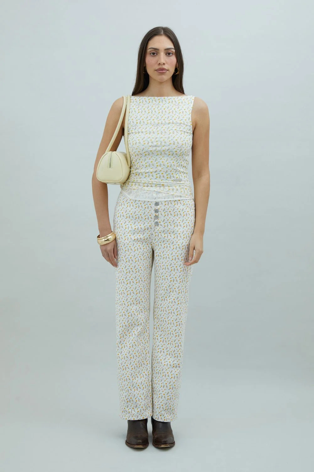 House of Sunny Double Layer Buttercup Mesh Vest