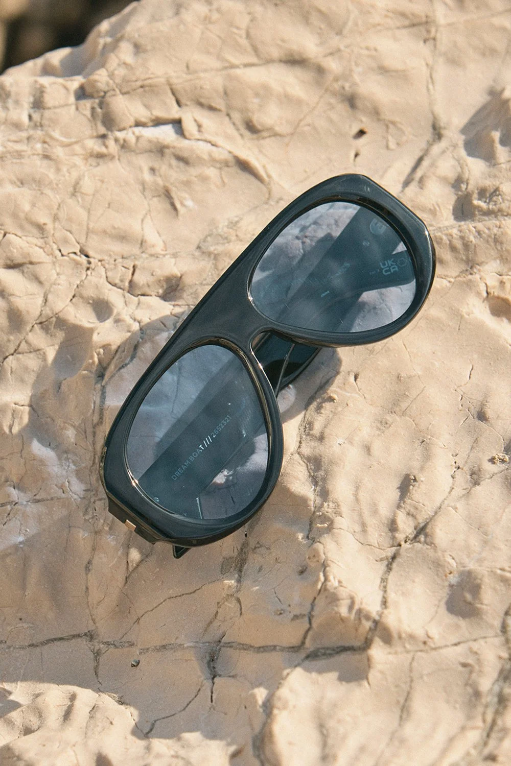 Le Specs Dream Boat Sunglasses - Black - Blue Mono