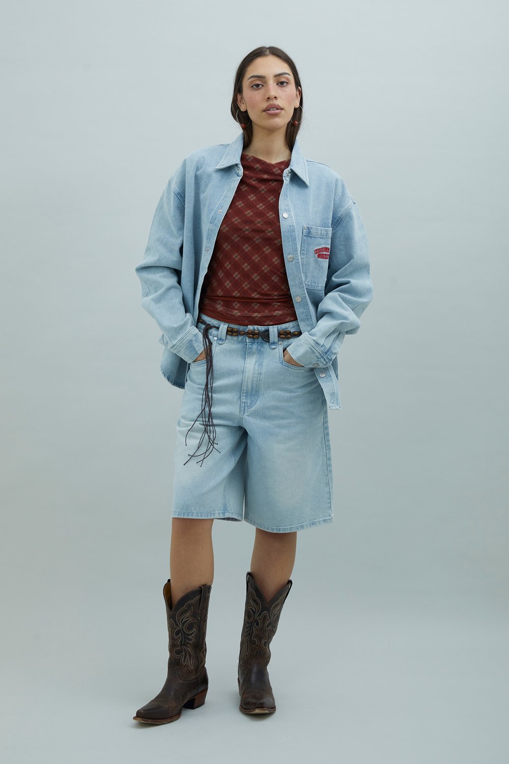 House of Sunny Sundown Denim Shorts