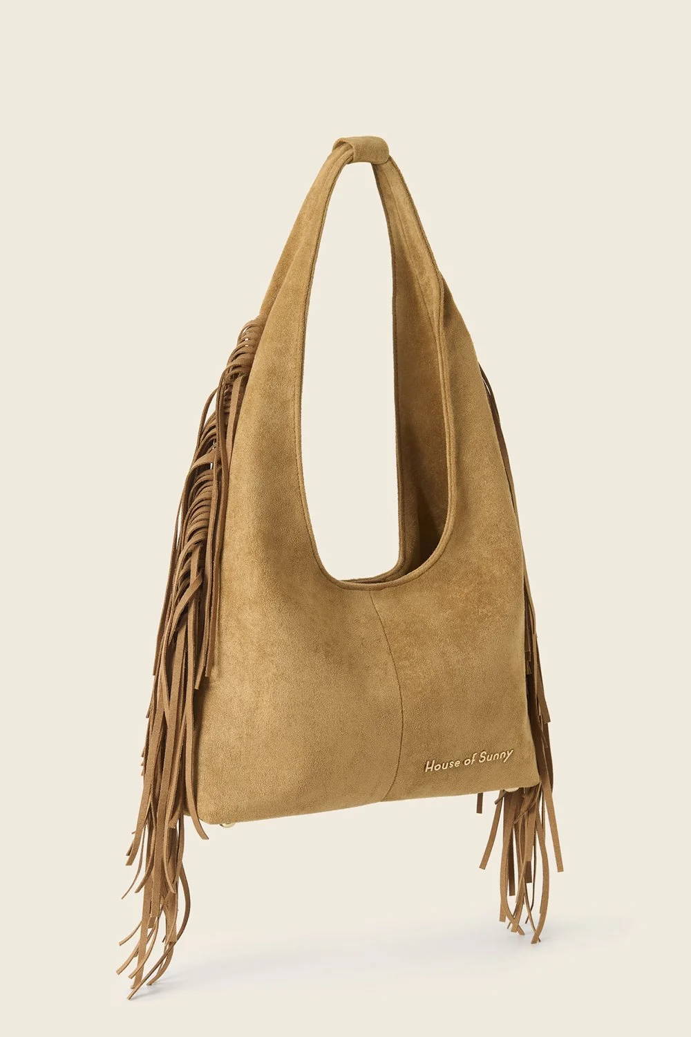 House of Sunny Tassel Sling Bag - Tan