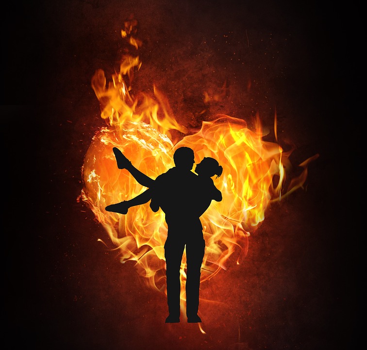 .... Gemeinsam die Entscheidung treffen, von nun an Konflikte positiv anzugehen, ist wie zusammen durch ein reinigendes Feuer zu laufen, das die Beziehung auf ein edles und hohes Niveau bringen wird. .. A couple who makes the decision to work out their conflicts together in a positive way will feel like they’re walking through a purifying fire that will elevate their relationship to a higher, nobler plain. ....