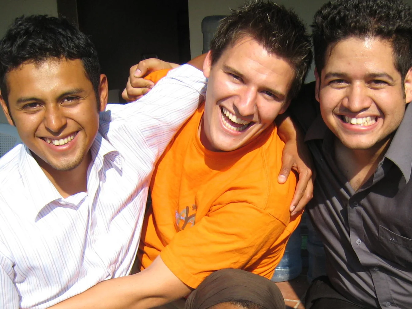 .... Vlnr: Drei Pioniere von VIDA - Eli, Jesse und José .. Left to right: Three pioneers of VIDA - Eli, Jesse and Jose ....