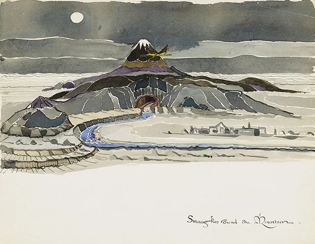 One of J.R.R. Tolkien’s original sketches for The Hobbit.