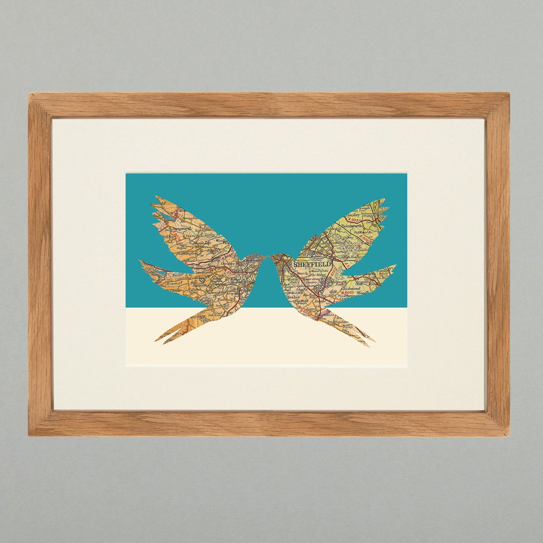 Bespoke Swallows Print A3