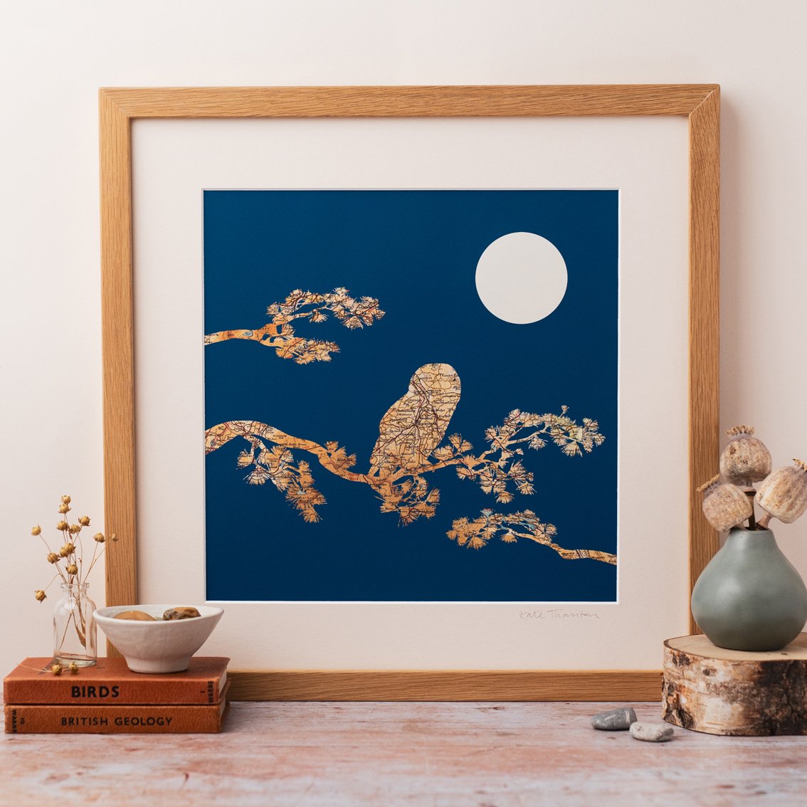 Bespoke Owl Print Square 16x16"