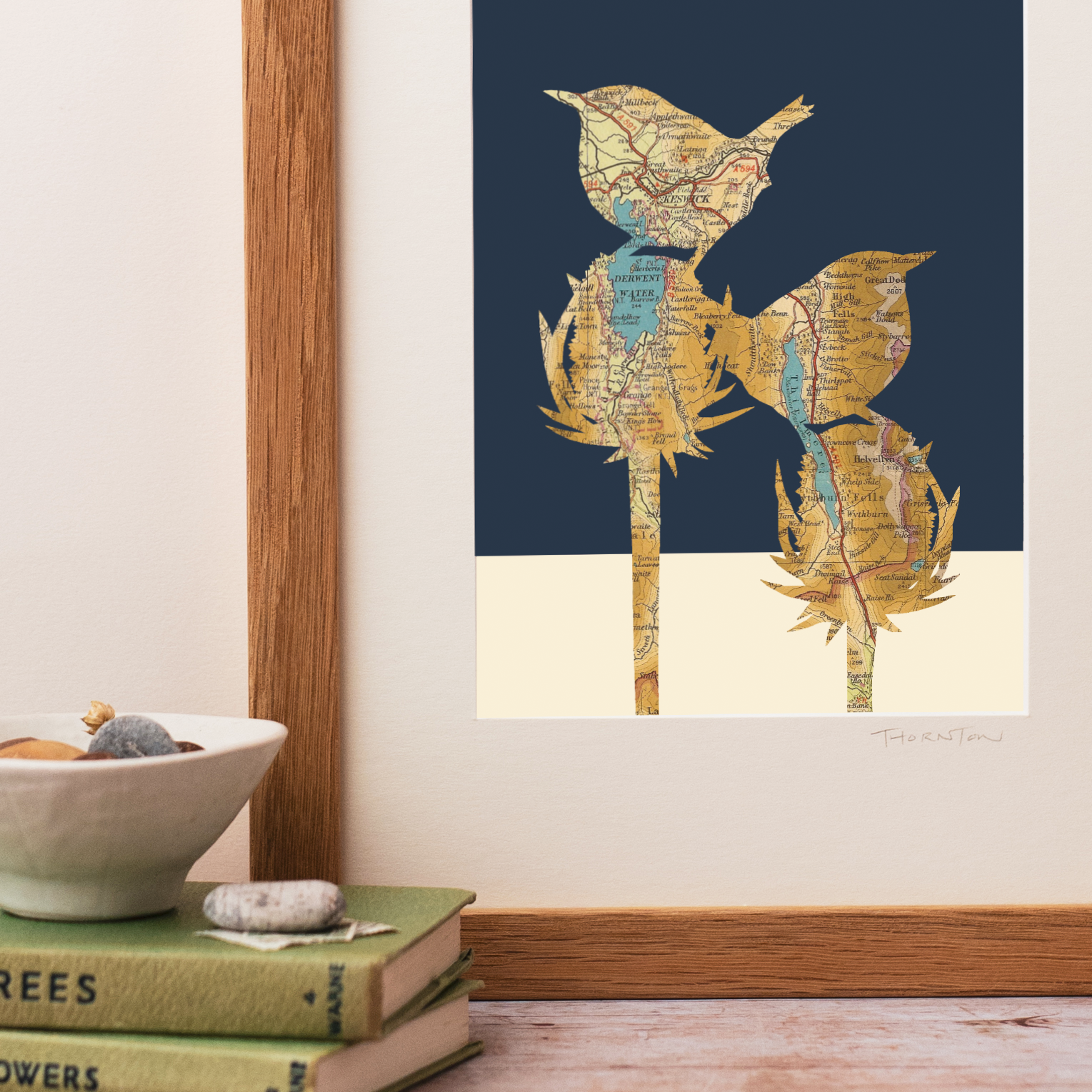 Lakes Wrens Map Print Photo - A4 Detail.png
