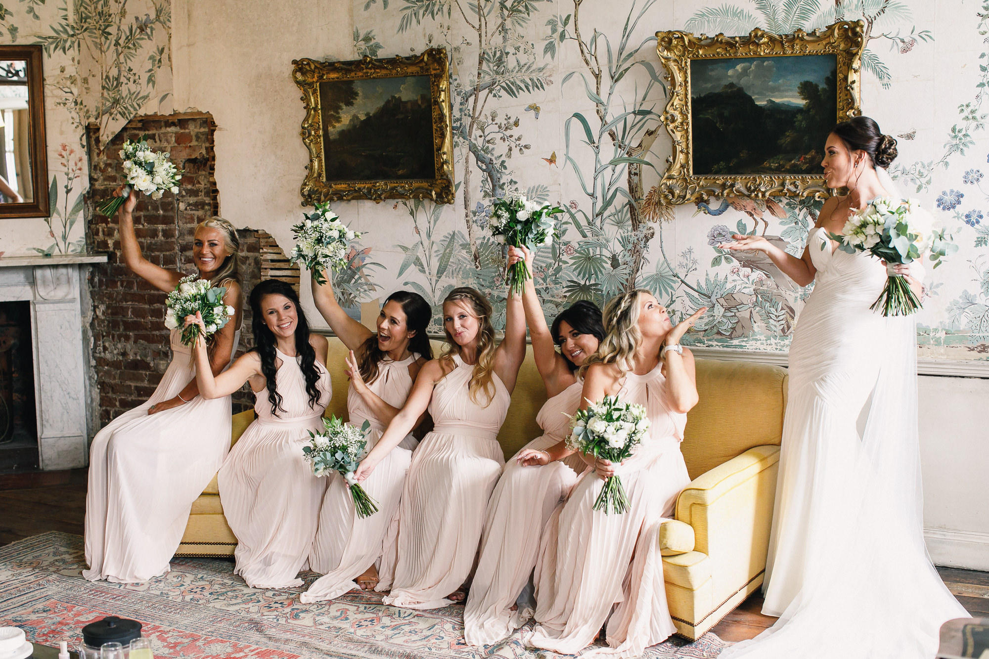 bridesmaids at St Giles House
