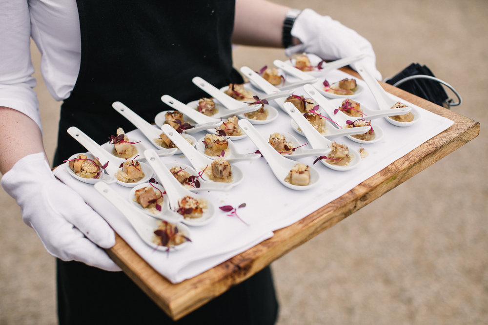 canapés at St Giles House