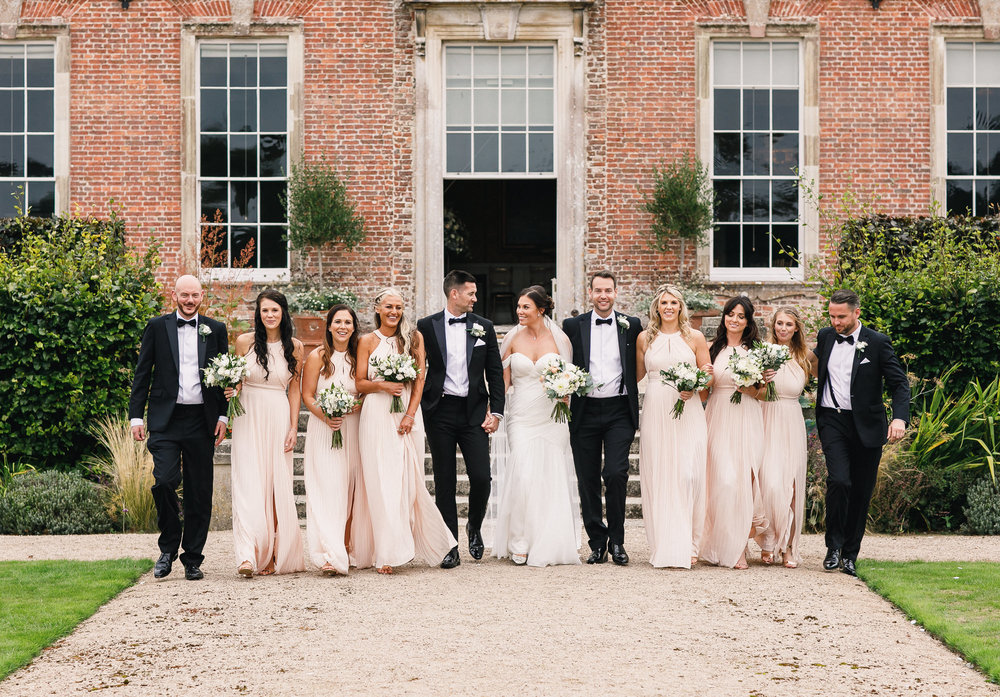 Bridal party at St Giles House