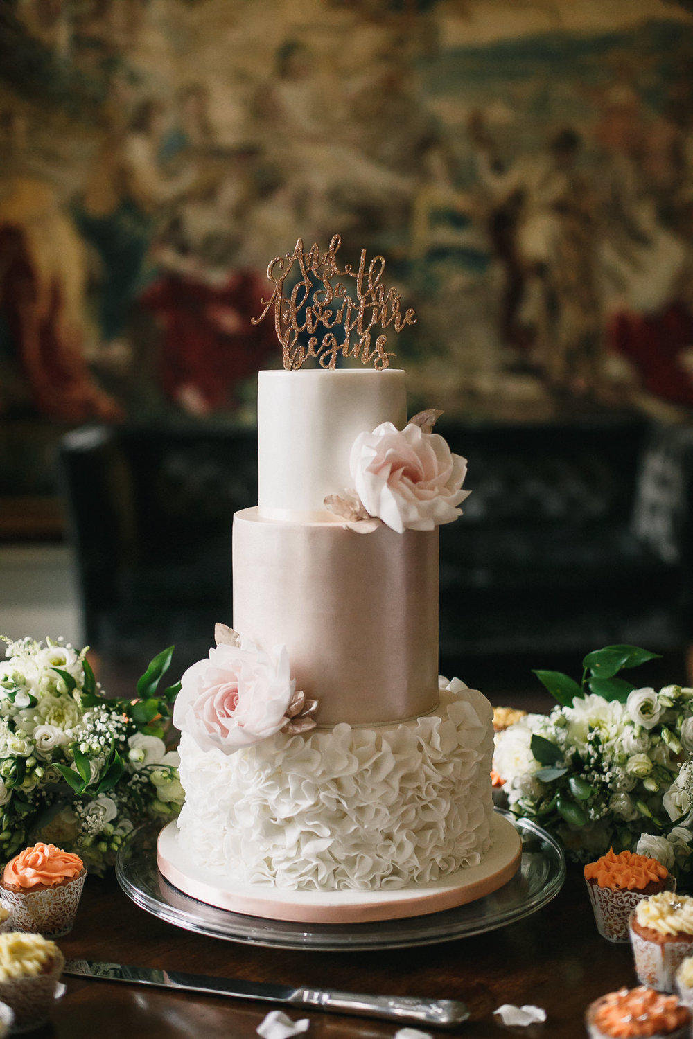 wedding cake at St Giles house