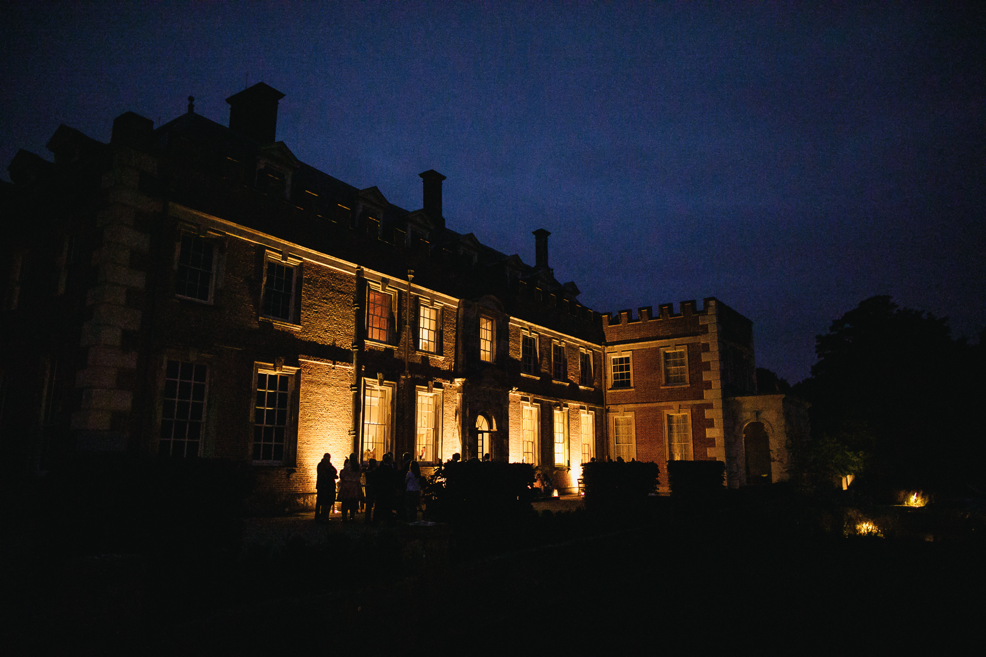 St Giles House at nighttime