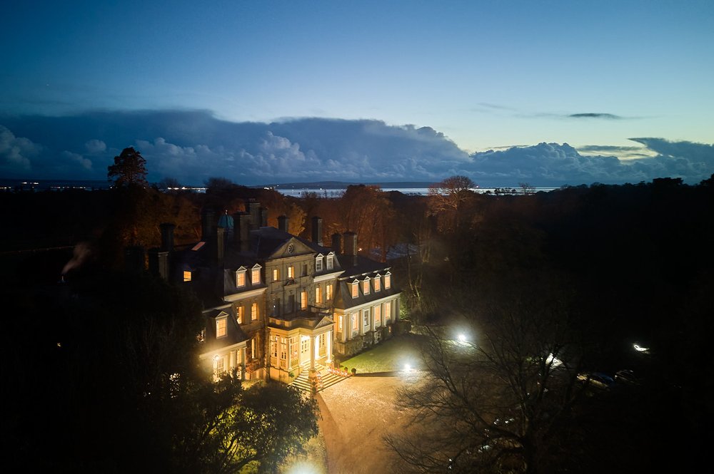 nighttime view of Pylewell Park