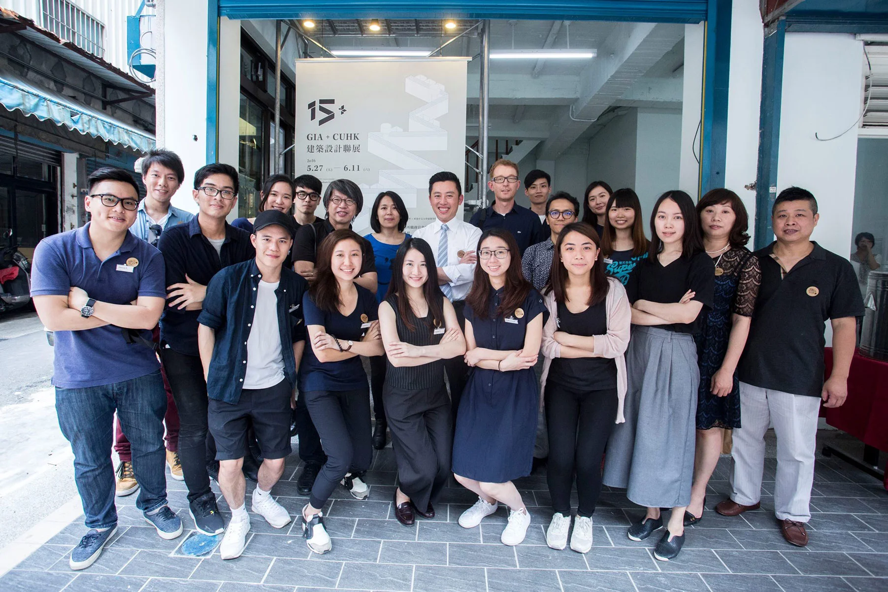 CUHK/ NCTU group photo at the exhibition venue