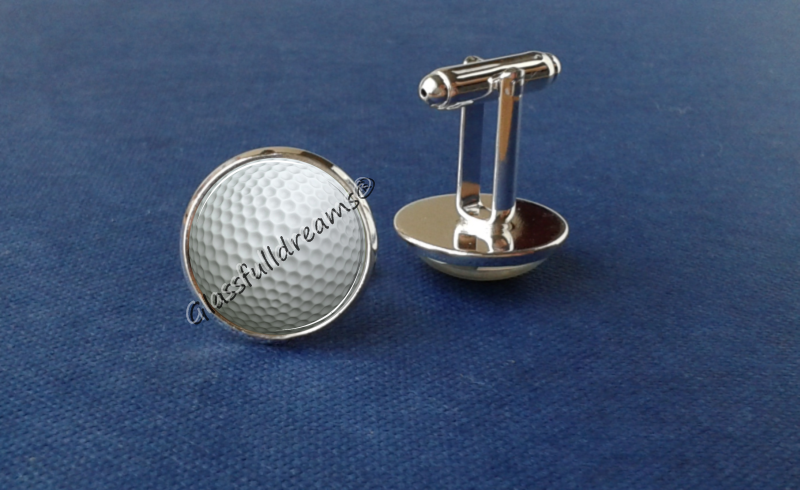 Golf Ball Cufflinks Handmade Cufflinks  best golfer gifts