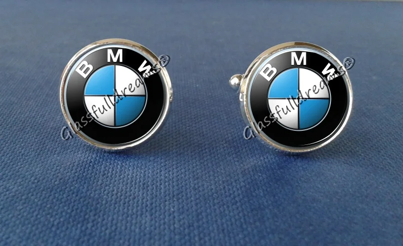 MPower BMW cufflinks| BMW Car cufflinks| Glass Jewelry| Modern Cufflinks| Picture Cufflinks| Minimalistic Motif Design| Old Vintage| Man Gift| Man Accessories| Groomsman Gift| Wedding Cufflinks