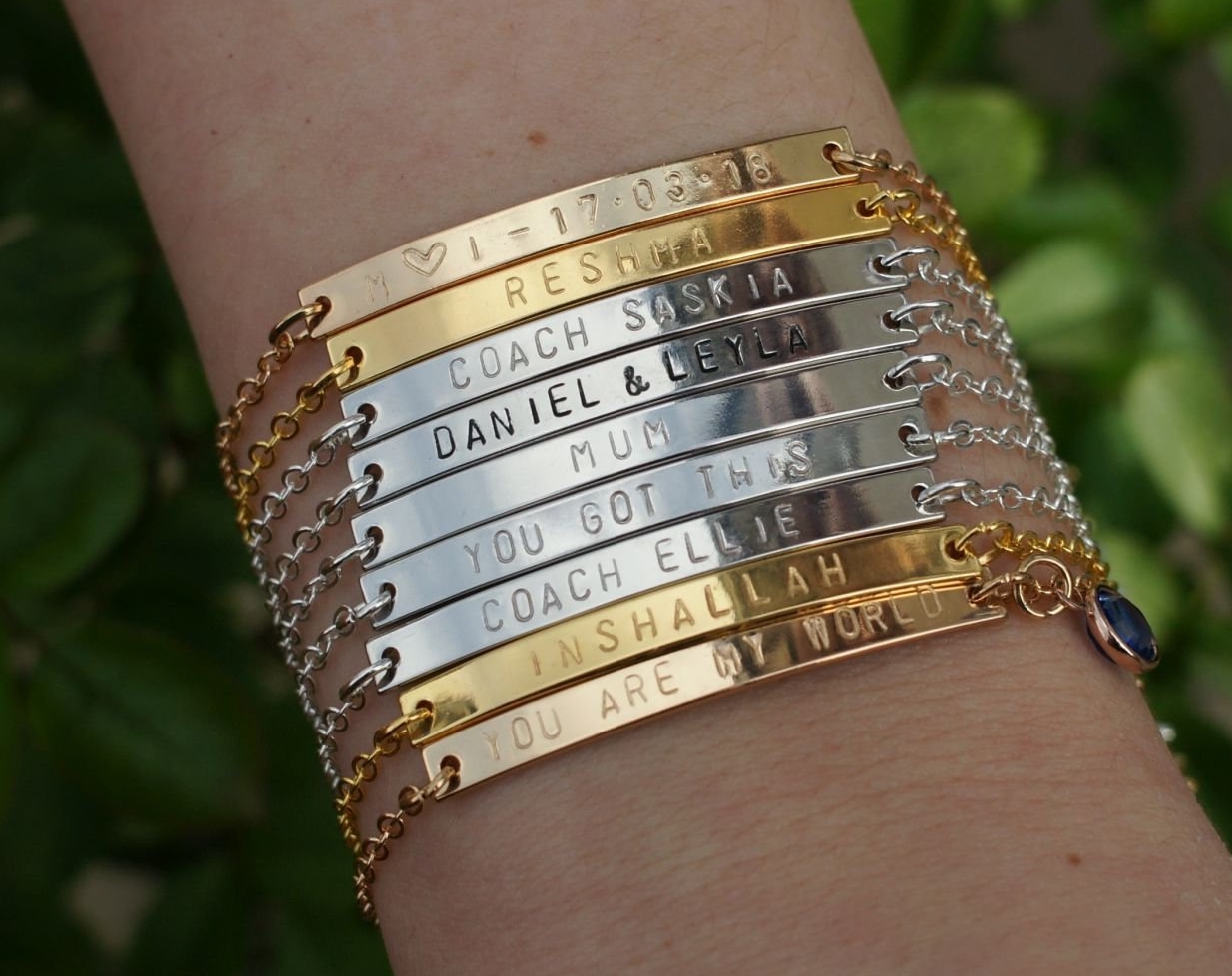 Buy Simsum Jewellery Rose Gold Name Personalised Bracelet for Women Online   Tata CLiQ Luxury