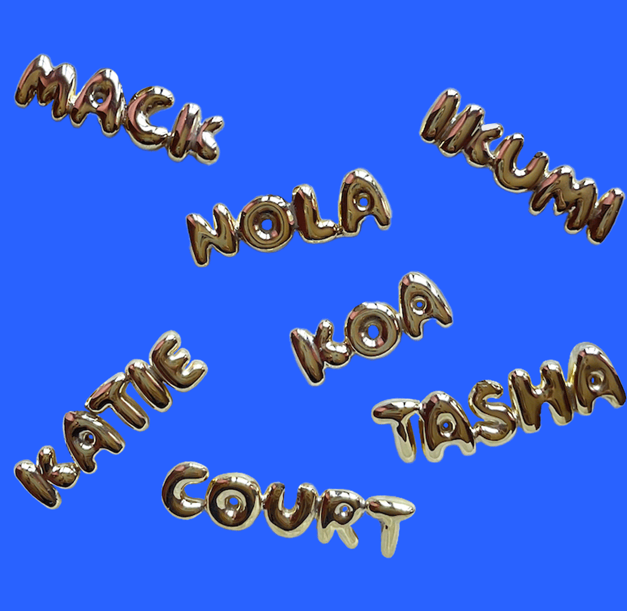 The Name Katie In Bubble Letters