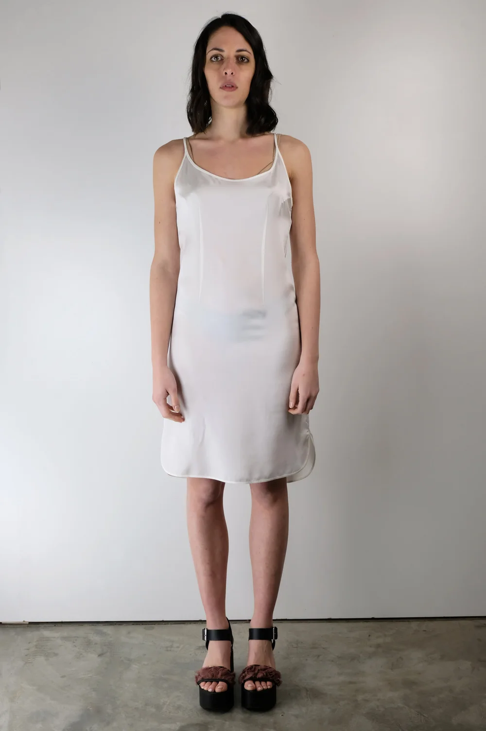 Solada Sottoveste Con Pizzo Misto Seta Sottovesti Donna Arancione