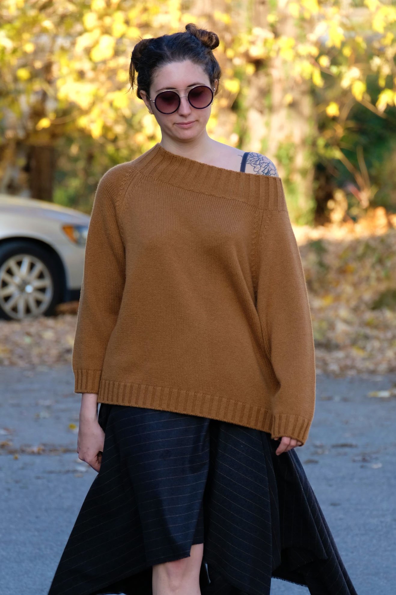 maglione morbido 100% cachemire color cammello