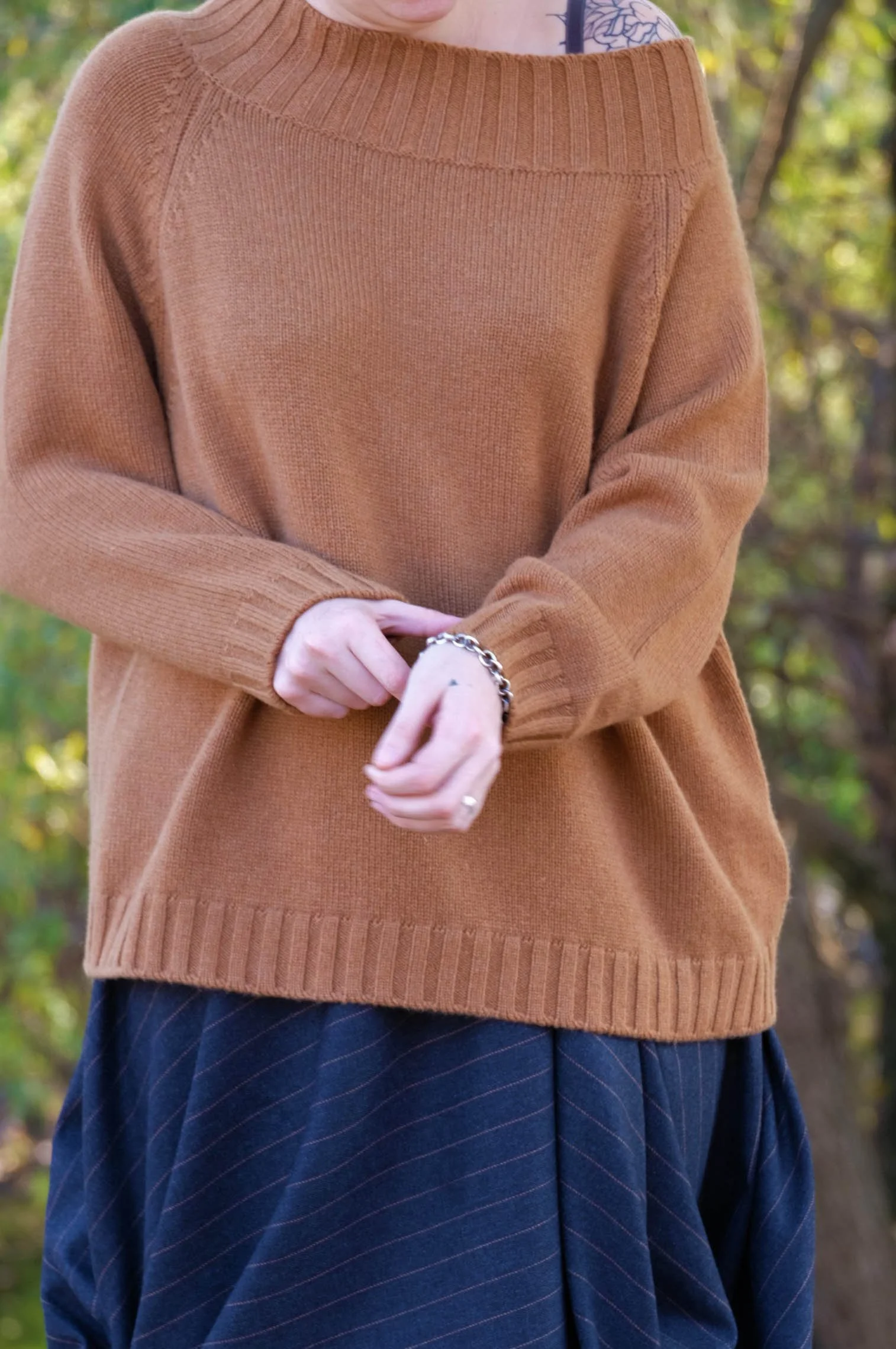 maglione morbido 100% cachemire color cammello