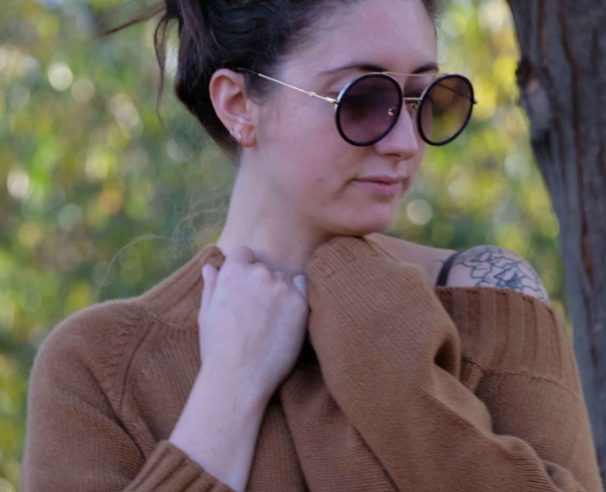 maglione morbido 100% cachemire color cammello