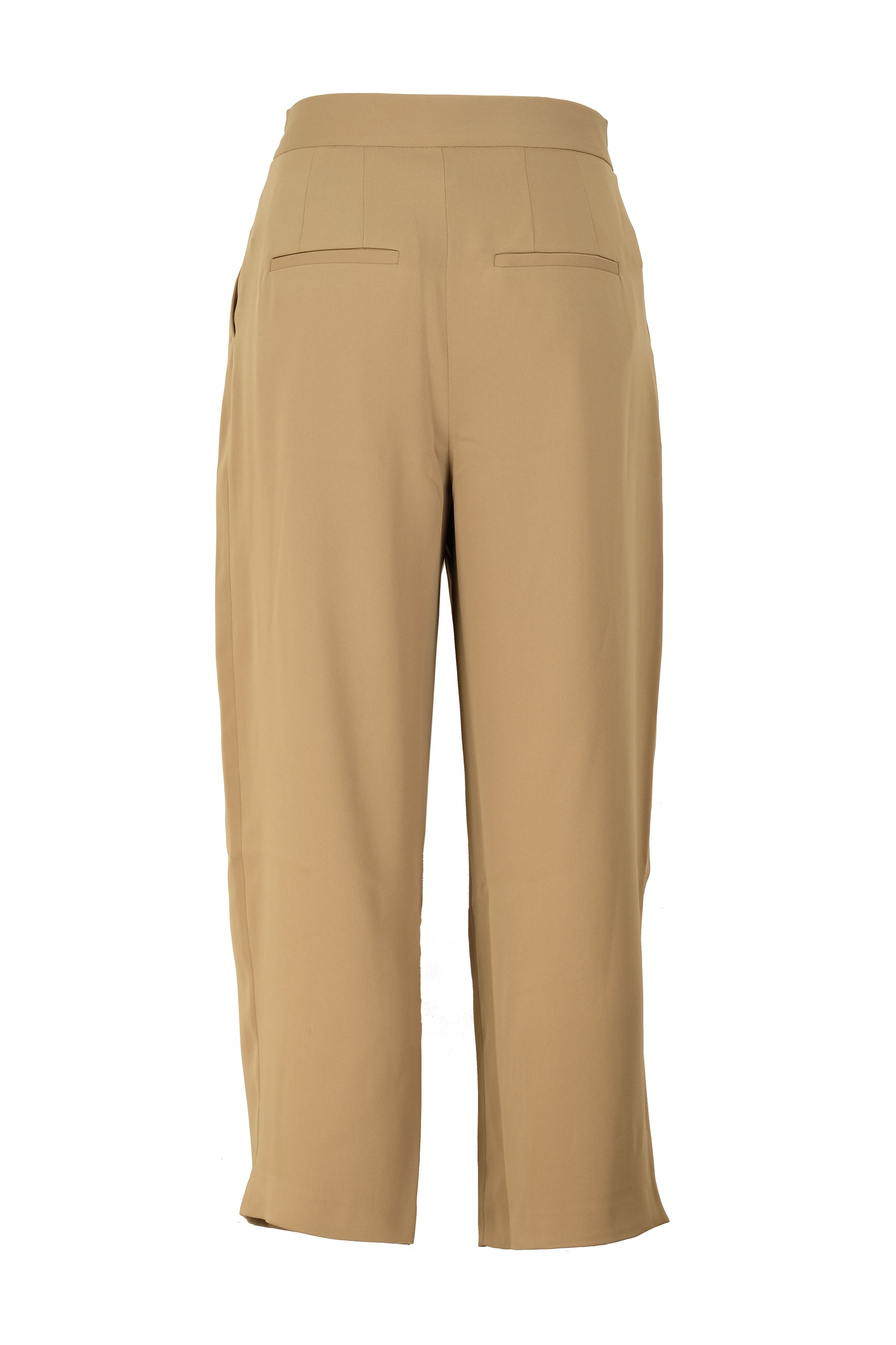 pantalone morbido in cady color sabbia