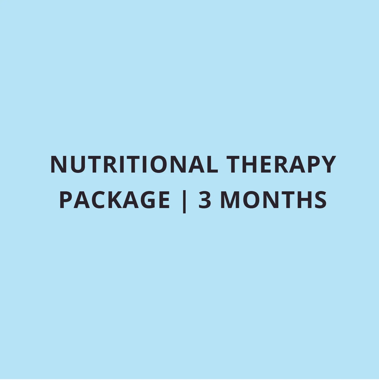 Nutritional Therapy Package | 3 months