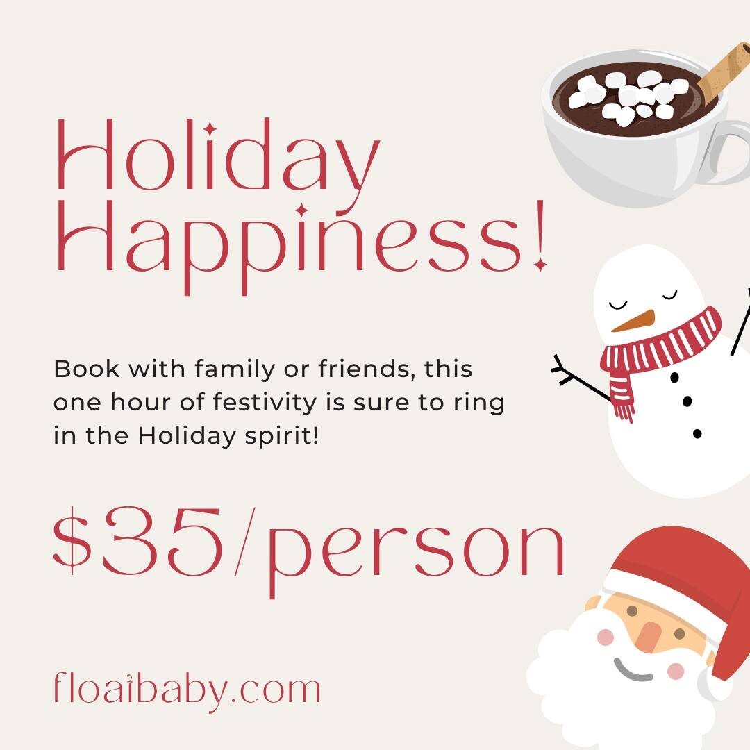 Book with family or friends, this one hour of festivity is sure to ring in the Holiday spirit! 

❄️We need a SNOWMAN STACK! Make a jar of hot cocoa mix to take home and keep you warm by the fire. 

❄️We will also need a jar of Reindeer food! A tasty 
