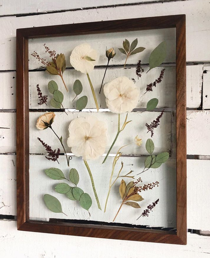 Custom Wedding Flower Frame — Framed Florals