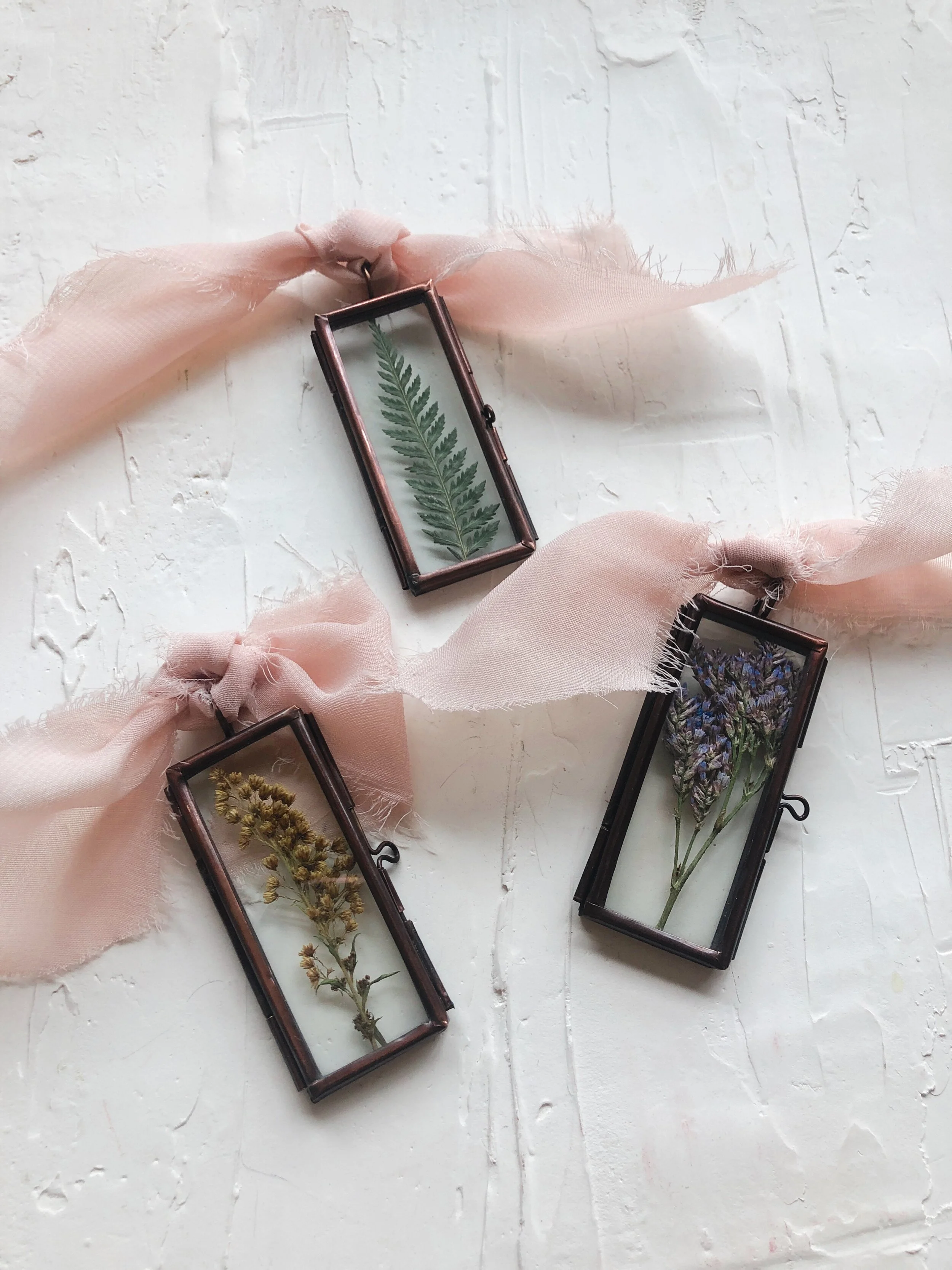 Set of 3 Rectangle Pendants