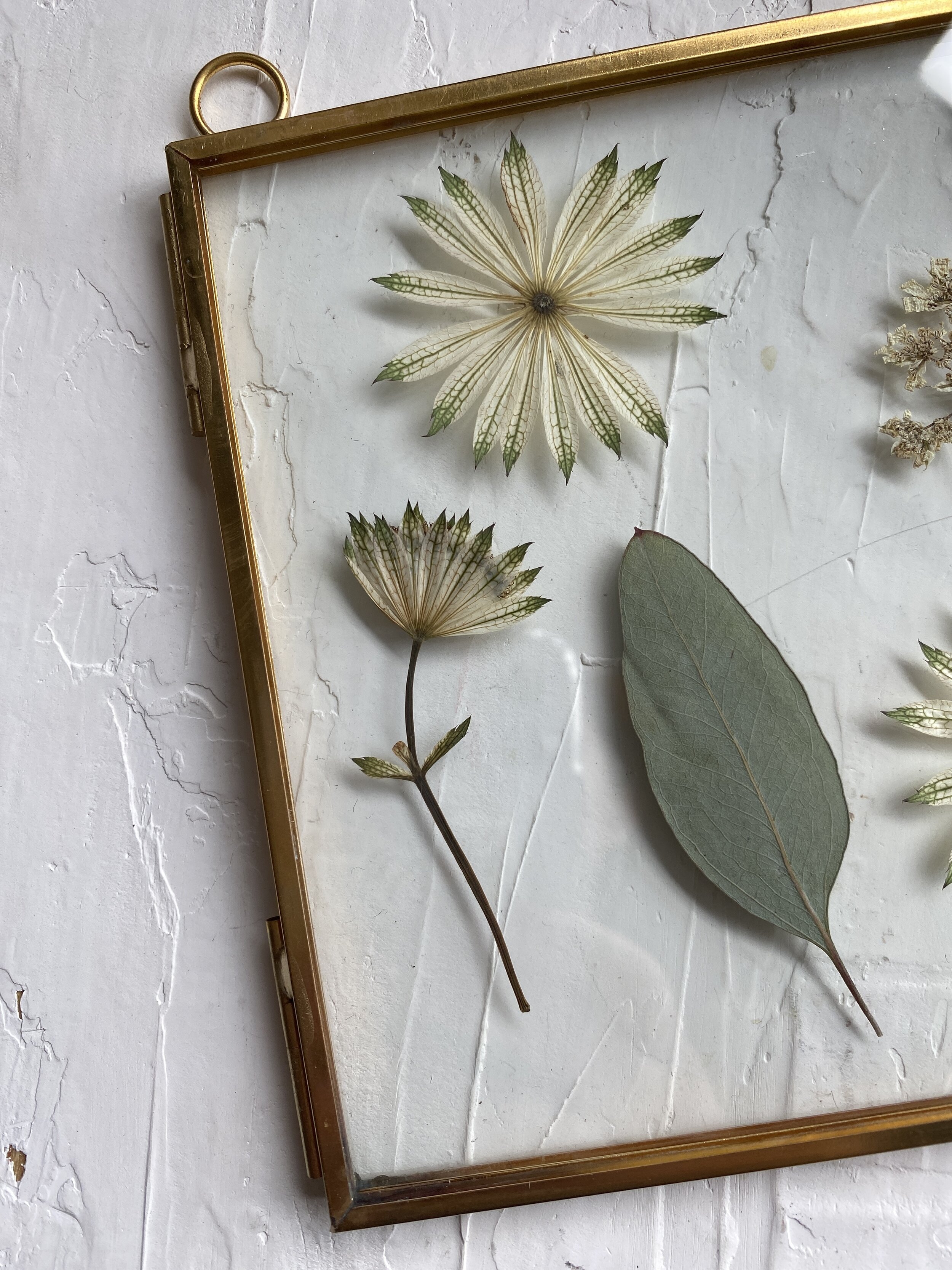 White &amp; Green Gold Frame