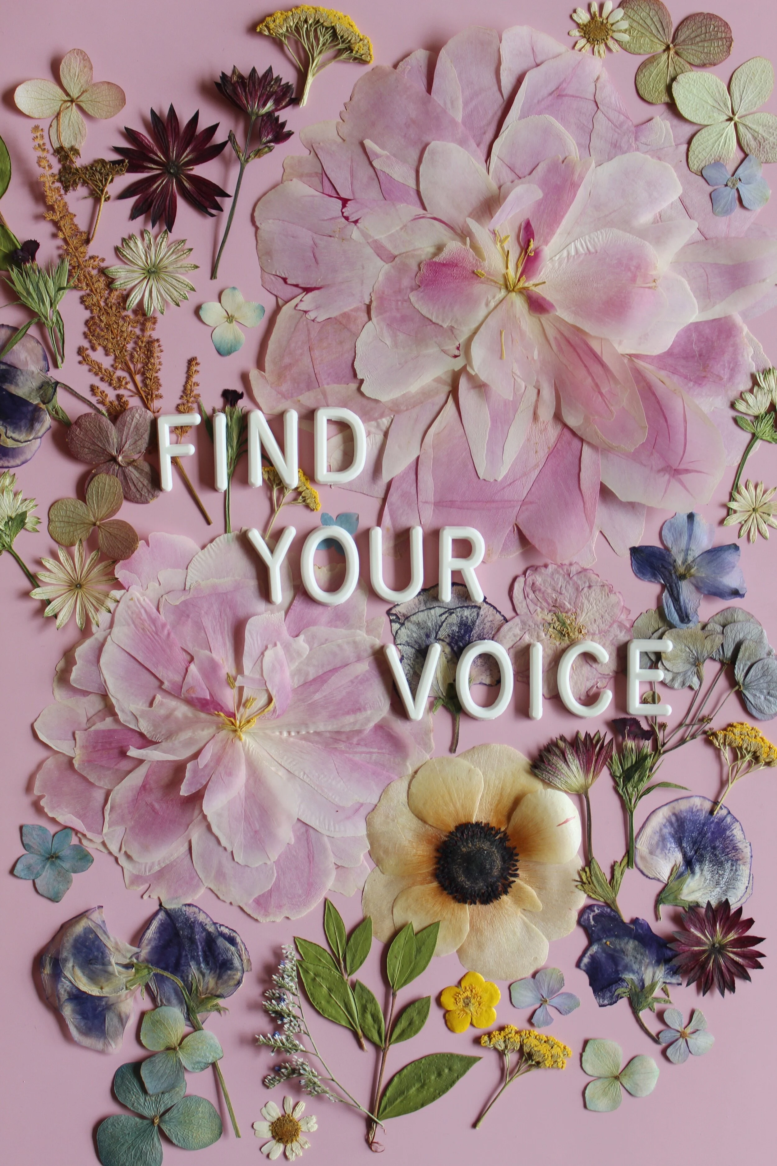 Framed Florals Musings // Find Your Voice