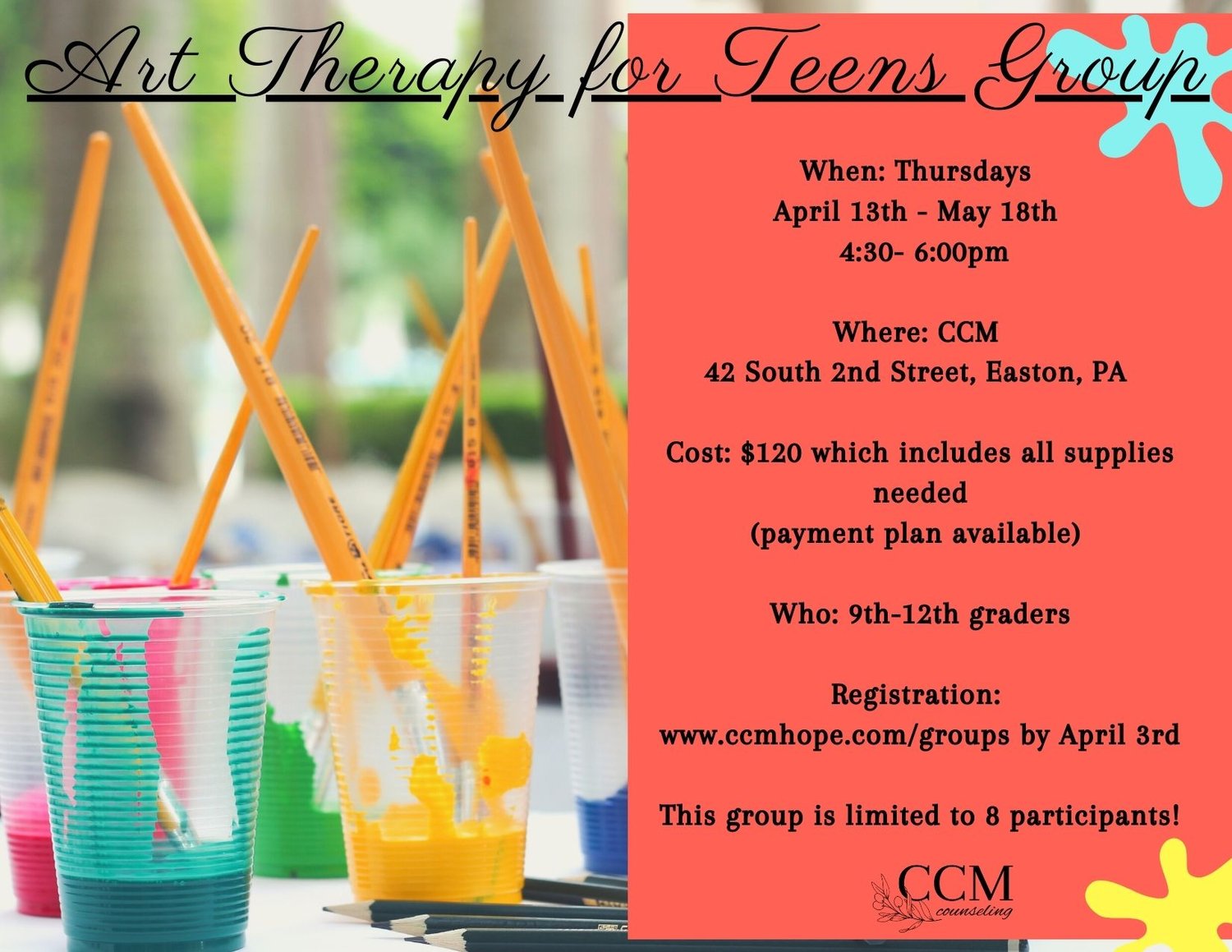 Art Therapy for Teens Group — Cornerstone Counseling Ministries